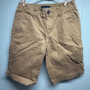 Aeropostale Juniors’ Khaki Flat Front Shorts